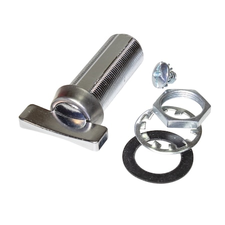 Global Cam Lock, Thumb Turn, 1-3/4in Barrel, Stainless, Connecting Screw And Nut. Blade/Cam Not Included CLTT-134-SS